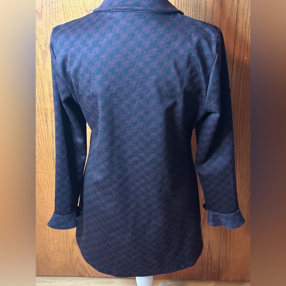 Andria Lieu Collection Ruffled Sleeve Jacket Red And Black Buttons Size Medium - Picture 2 of 15